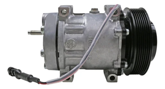 Compressor Sanden SD7H15, Passante, DAF XF105, 410, 460, 510, CF360, CF410 7pk 140mm, 24v [importado]