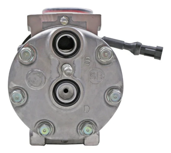 Compressor Sanden SD7H15, Passante, DAF XF105, 410, 460, 510, CF360, CF410 7pk 140mm, 24v [importado]