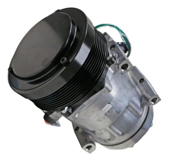 Compressor Sanden SD7H15, Passante, Caterpillar 317, 320, 336GC, 8pk 132mm, 24v [importado]