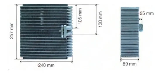 Evaporador Toyota Hilux SW4 >2003