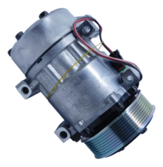 Compressor Sanden SD7H15, Passante, Scania, 8pk, 24v, Saida 45º [Original AC Edge]
