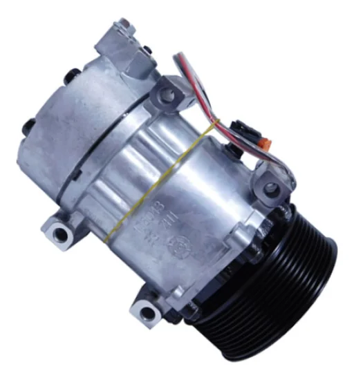 Compressor Sanden SD7H15, Passante, Scania, 10pk, 24v [Original AC Edge]