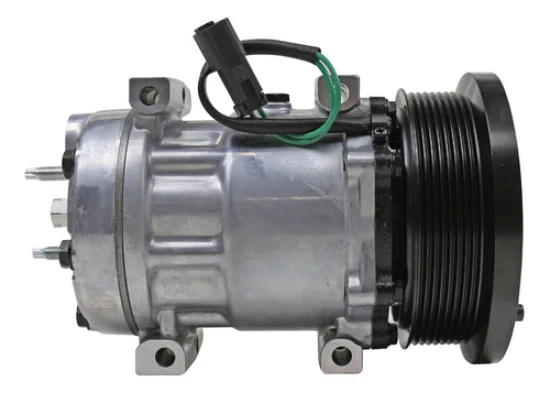 Compressor Sanden SD7H15, Passante, Caterpillar Serie K, 8pk 132mm, 24v [importado]