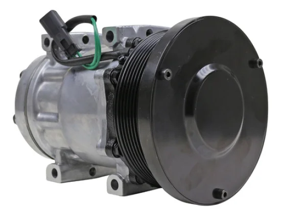 Compressor Sanden SD7H15, Passante, Caterpillar Serie K, 8pk 132mm, 24v [importado]