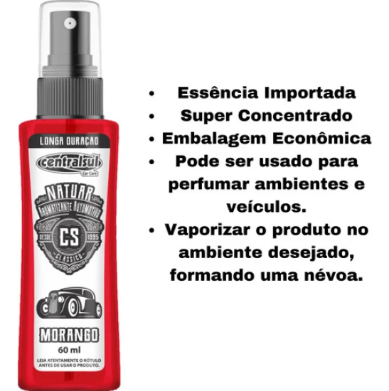 Aromatizante Natuar 60ml CentralSul [Morango]