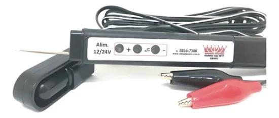 Caneta Teste de Polaridade 12v /24v [com LED] [Rainha das Sete]