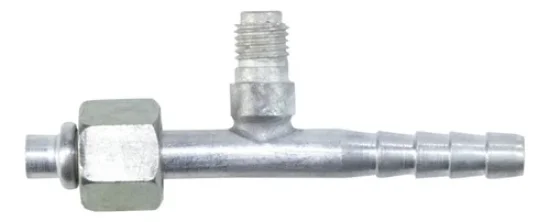 Conexao Oring Aluminio 6 Reta com Ventil R12 [com Clip]
