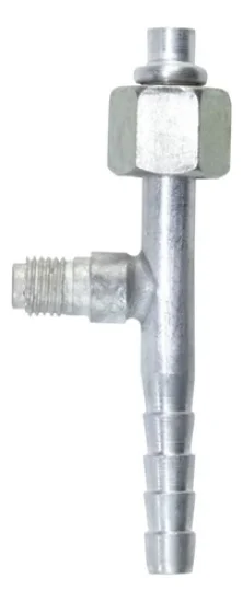 Conexao Oring Aluminio 6 Reta com Ventil R12 [com Clip]