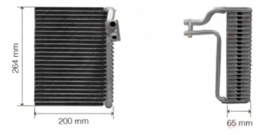 Evaporador Peugeot 206, 307 [Caixa Valeo]