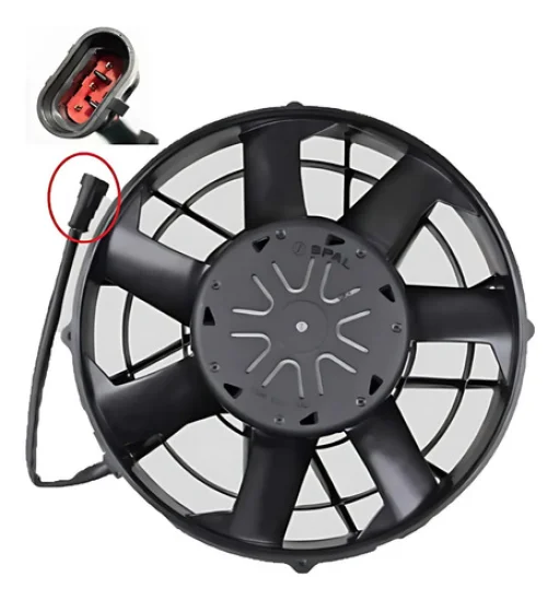 Eletroventilador Spal Universal VA89-BBL378B/R/A-94A 13" Aspirante 24v