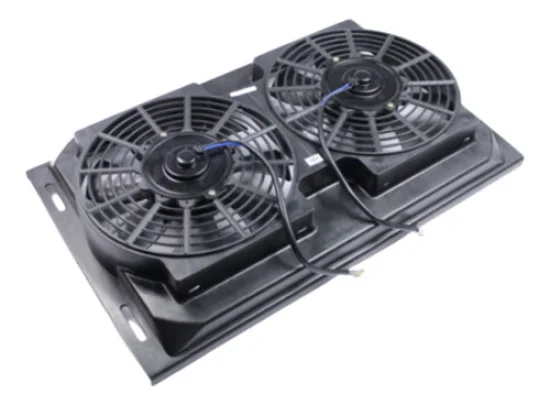 Eletroventilador Universal com Defletor 10" 12v [Pa em S] [Duplo]