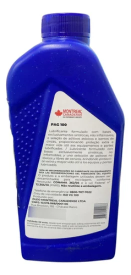 Oleo PAG100 Sintetico para Gas R134a 1L [Montreal]
