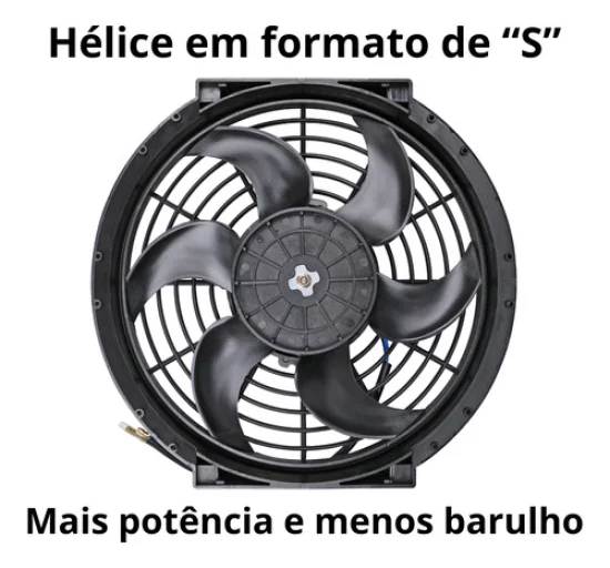 Eletroventilador Universal 10" 12v [Pa em S]