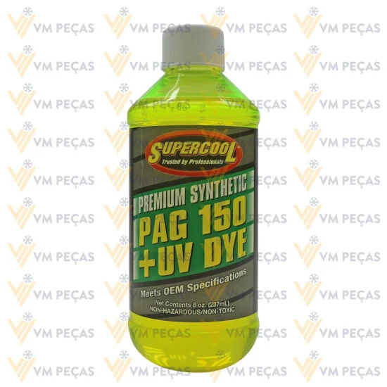 Oleo PAG150 Sintetico para Gas R134a 237ml [com Contraste] [Supercool]
