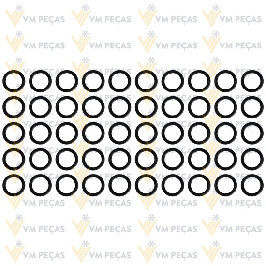 Oring R134 8mm Fino [Pacote com 10 peças] [Preto]