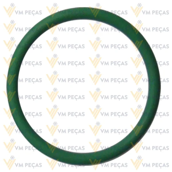 Oring R134a para Saida do Compressor Denso 7SB [Saida de Baixa] [Pacote com 10 peças] [Verde]