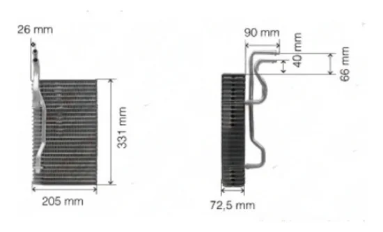 Evaporador Volvo VM240, VM260 [instalaçao]