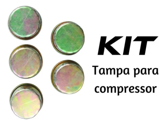 Tampa Metalica para Saida do Compressor [Descarga] [Rosca] 8mm