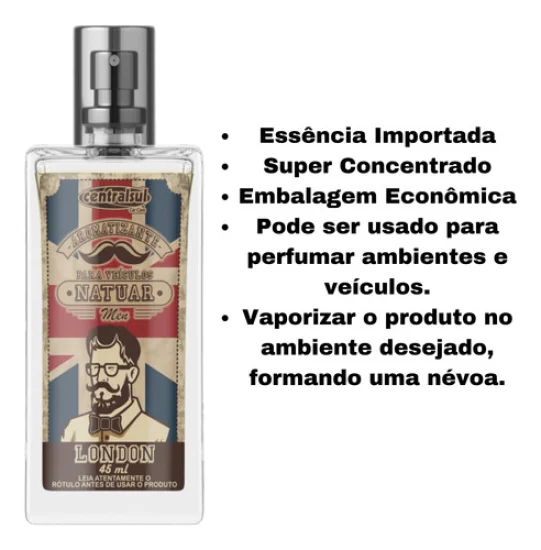 Aromatizante Natuar 45ml [Vidro] CentralSul [London]