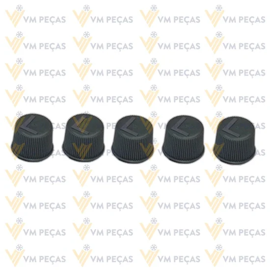 Tampa Plastica para Valvula de Enchimento de Baixa [L] [Perfil Baixo] [Pacote com 05 peças]