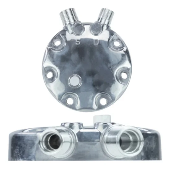 Tampa Traseira para Compressor Sanden SD5H14 Vertical 8x10