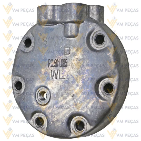 Tampa Traseira para Compressor Sanden SD7H13 Komatsu WA470 /Case /Caterpillar Escavadeira 321 [Vertical] [importado]