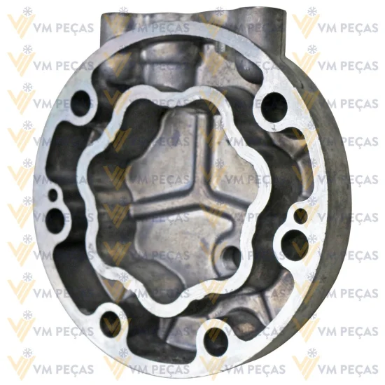 Tampa Traseira para Compressor Sanden SD7H13 Komatsu WA470 /Case /Caterpillar Escavadeira 321 [Vertical] [importado]
