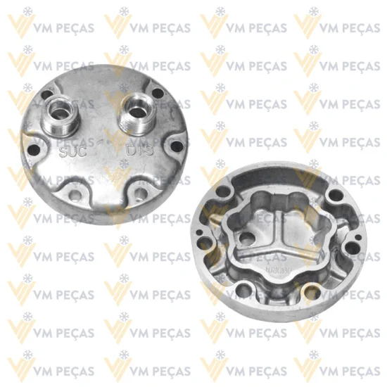 Tampa Traseira para Compressor Sanden SD7H15 Horizontal 12x12 [importado]