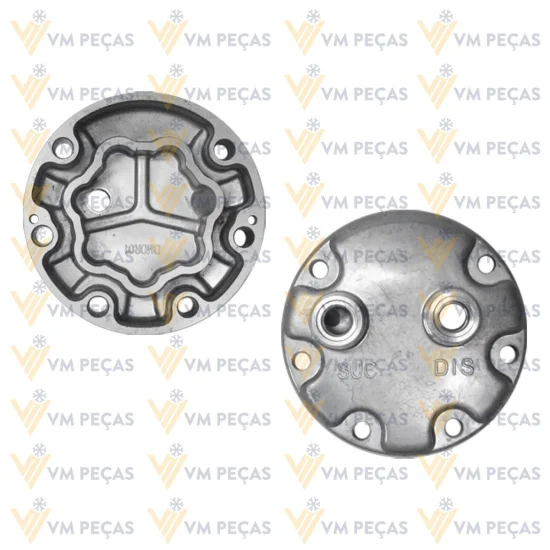 Tampa Traseira para Compressor Sanden SD7H15 Horizontal 12x12 [importado]