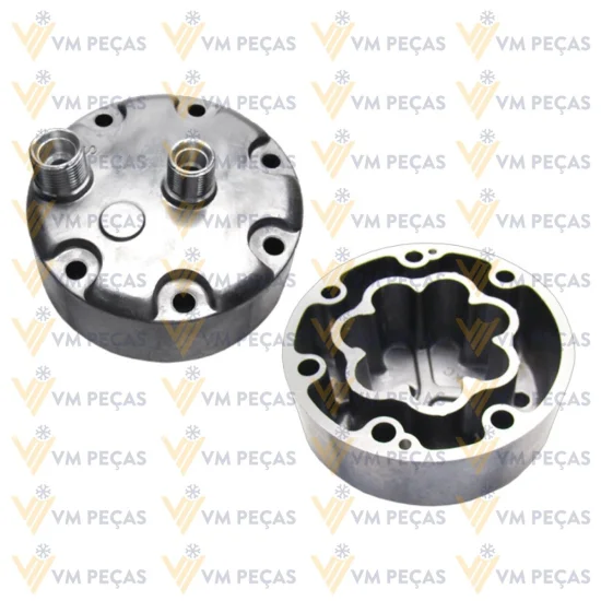 Tampa Traseira para Compressor Sanden SD7H15 Saida Traseira Vertical 8x10 [importado]