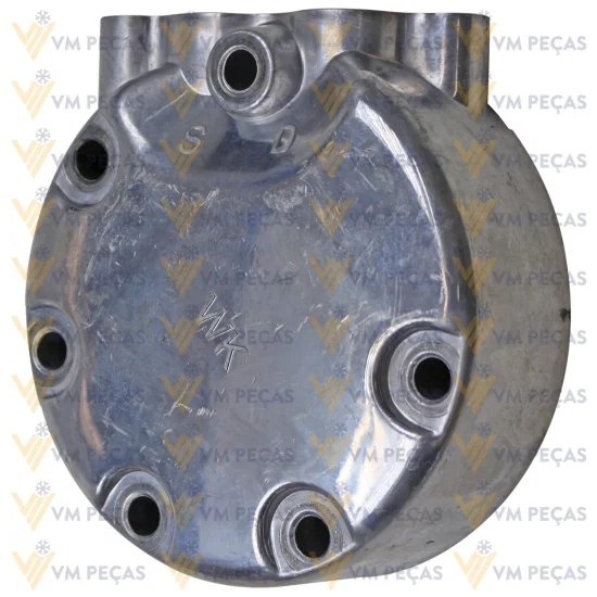 Tampa Traseira para Compressor Sanden SD7H15 Scania Saida 45º [importado]