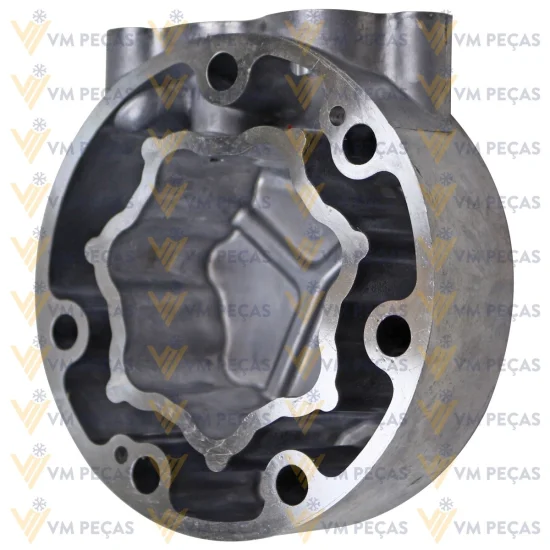 Tampa Traseira para Compressor Sanden SD7H15 Scania Saida 45º [importado]