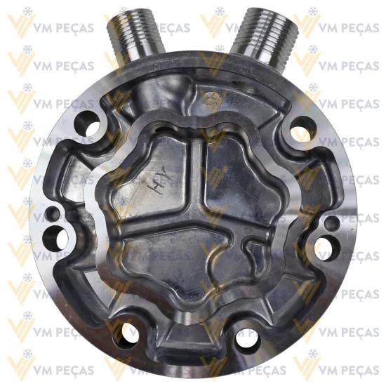Tampa Traseira para Compressor Sanden SD7H15 Vertical 8x10 [importado]