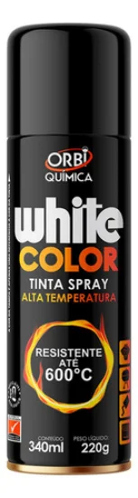 Tinta Spray de Alta Temperatura 340Ml Orbi [Preto]