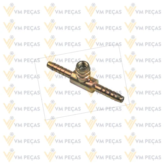 Uniao Aço 6mm com Ventil R134