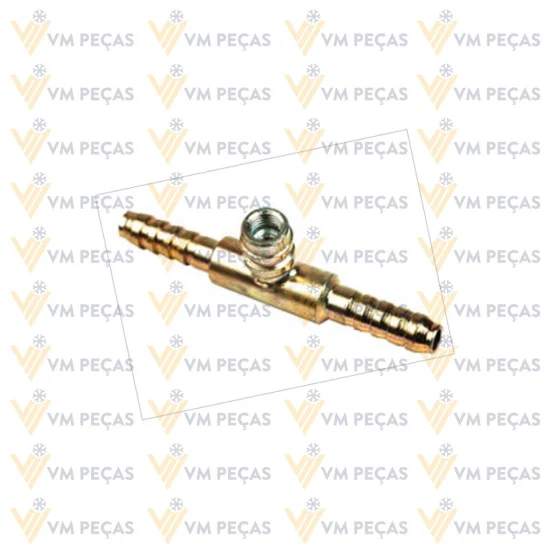 Uniao Aço 8mm com Ventil R134