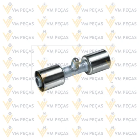 Uniao Aluminio 10mm com Ventil R12 [com Clip]