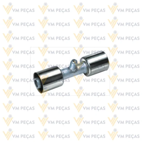 Uniao Aluminio 6mm com Ventil R12 [com Clip]