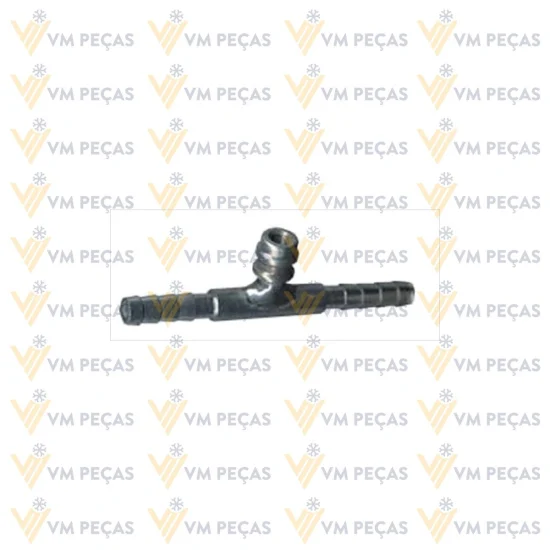 Uniao Aluminio 8mm com Ventil R134