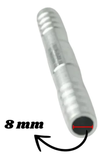 Uniao Aluminio 8mm