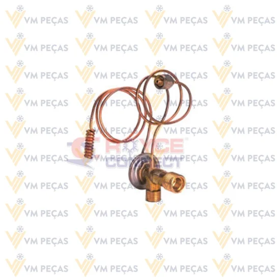 Valvula de Expansao Capilar Universal [Oring] 1.5T 2 Bulbos 3/8 x 1/2