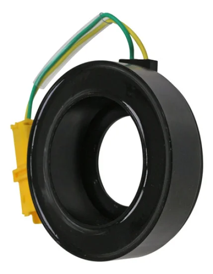 Bobina Sanden SD6V12 Citroen C3, C4 /Peugeot 206, 208, 307 /Renault Clio, Duster [Baixa] [Conector Amarelo]