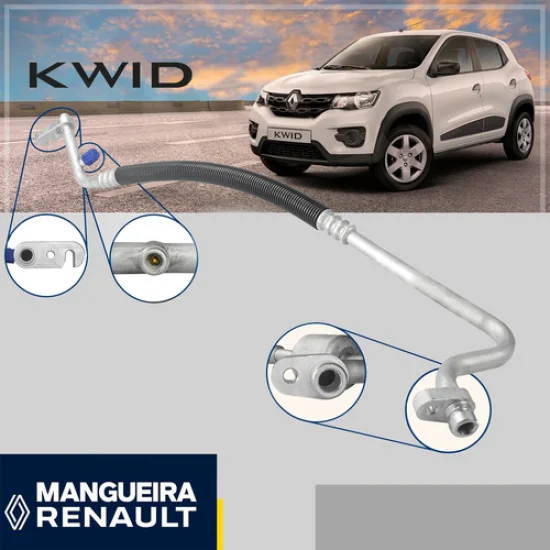 Mangueira #10 Renault Kwid >2022 [Compressor x Valvula de Expansao]