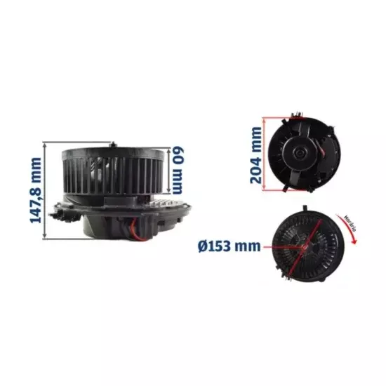 Ventilador da Caixa VW Jetta 2019 a 2024, Golf 2015 a 2020, Taos 2022 a 2024, Tiguan 2018 a 2024 /Audi A3 2015 a 2020