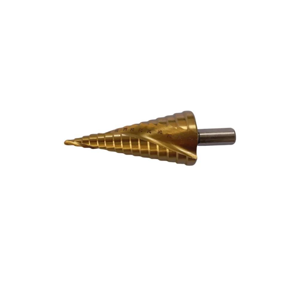 Broca escalonada em aço rápido tin 04 à 32mm para metal Wtools