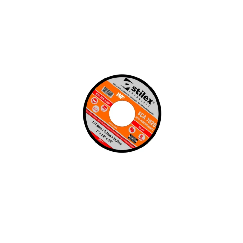 Disco de corte 10 x 1/8 x 1pol sca 702 Stilex