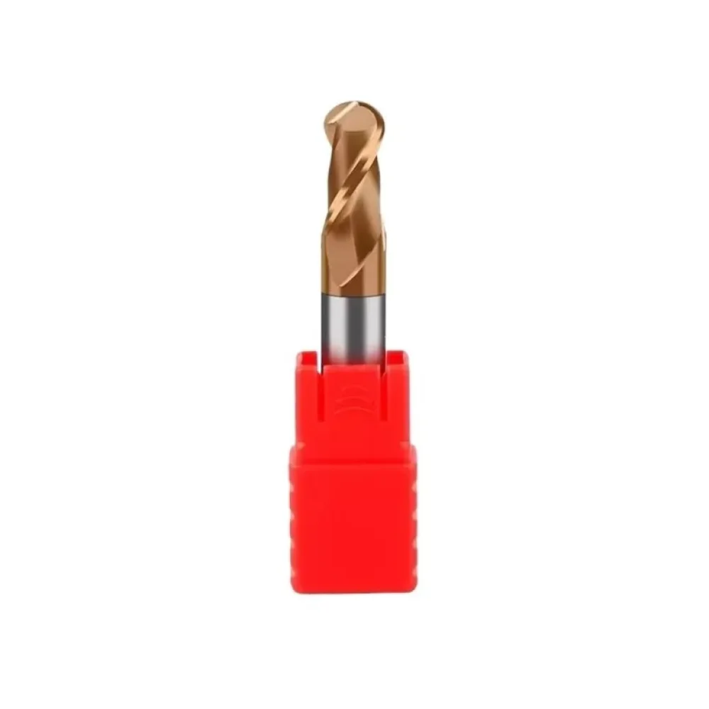 Fresa Esférica De Metal Duro 55HRC 5mm 02 Cortes Wtools Carbide
