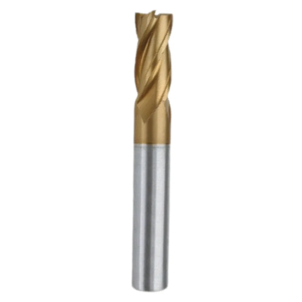 Fresa topo reto longa em aço rápido com tin 30mm 4 cortes Kingfer