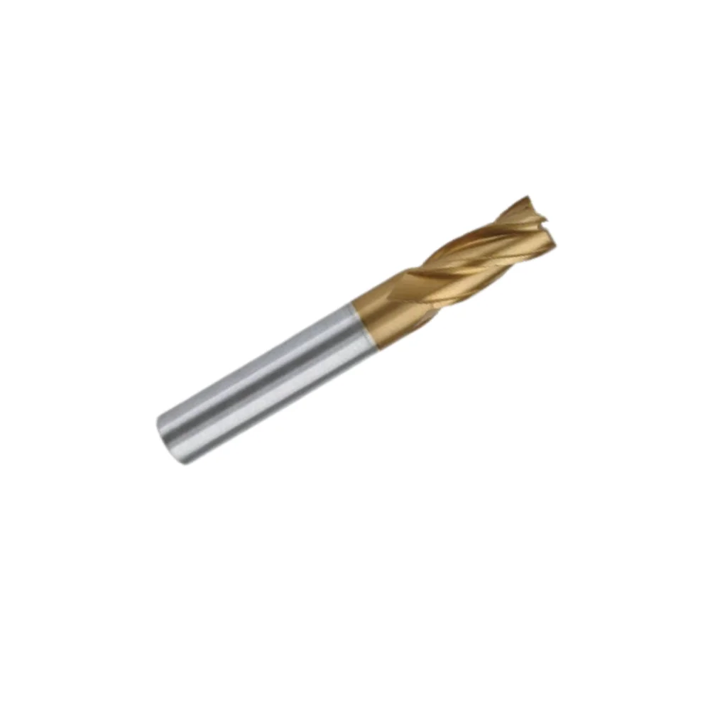 Fresa topo reto longa em aço rápido com tin 30mm 4 cortes Kingfer