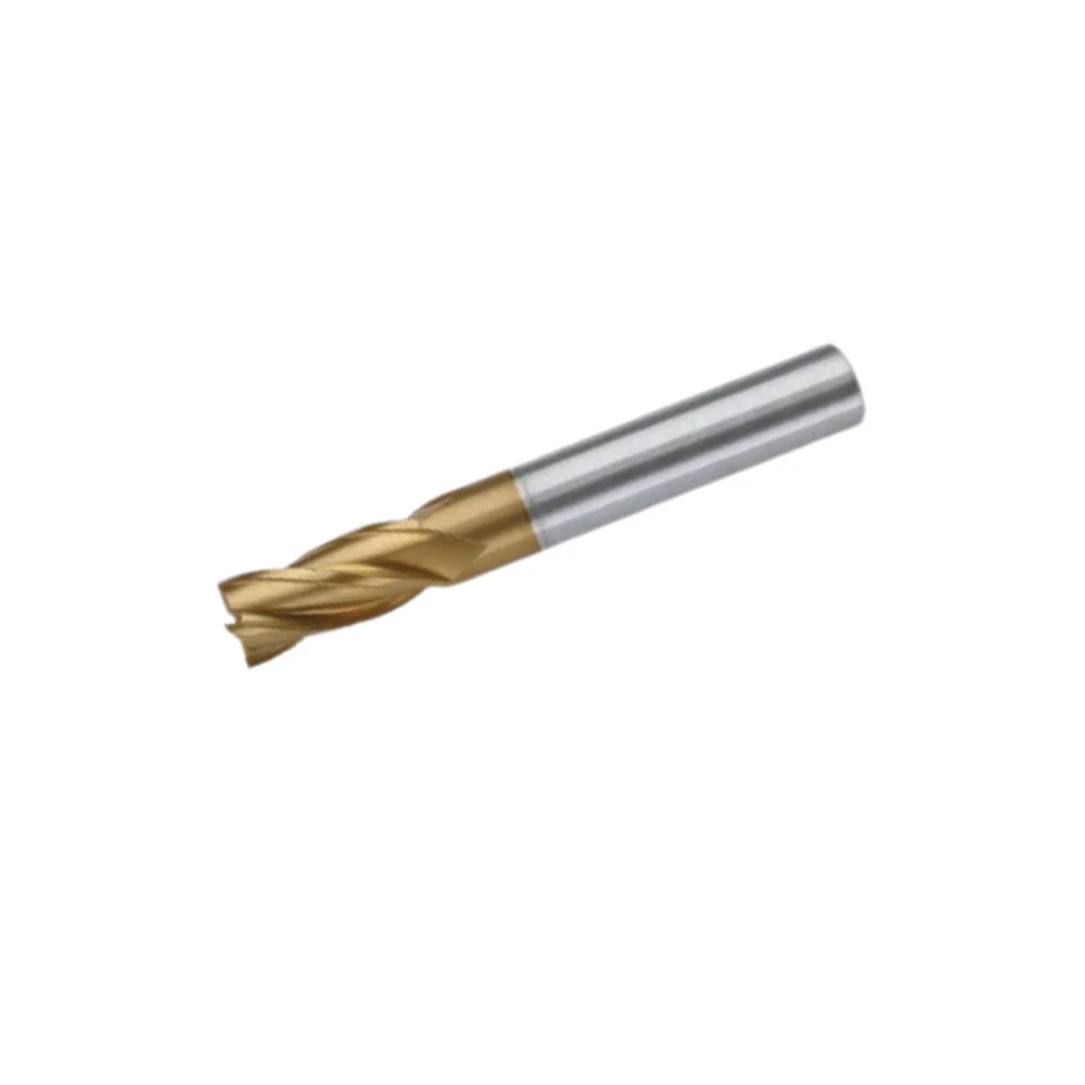 Fresa topo reto longa em aço rápido com tin 30mm 4 cortes Kingfer